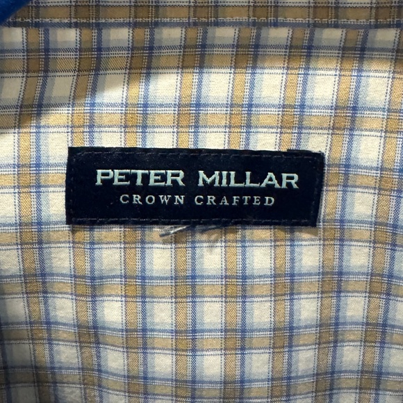 Peter Millar cotton stretch button down, size Medium - Picture 3 of 3